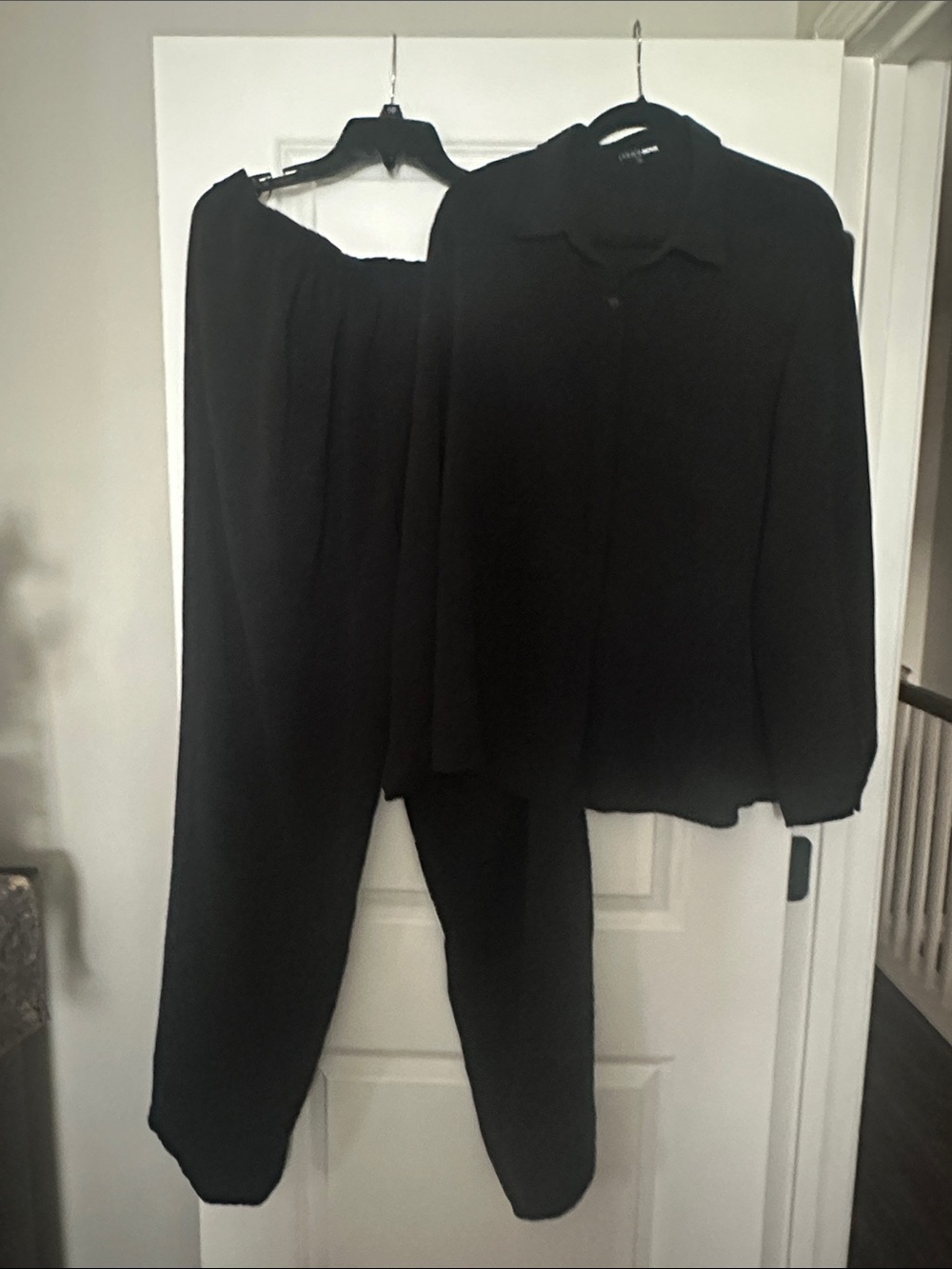 Fashion Nova Black Two-Piece Jogger Set